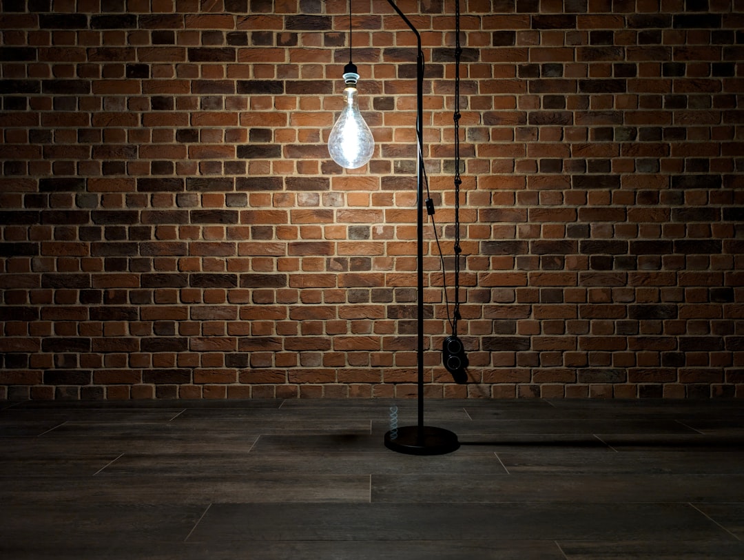 Photo industrial floor lamp